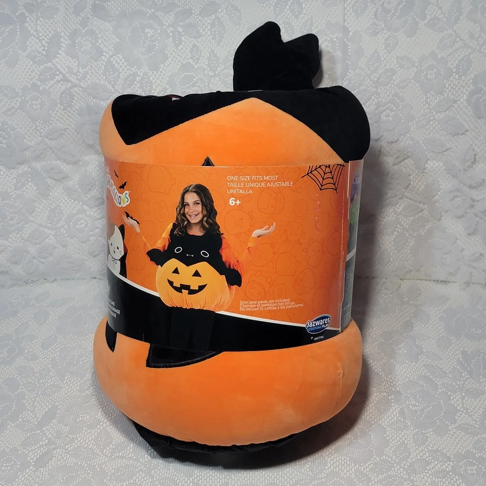 Original Squishmallows Emily Bat Pumpkin Halloween Plush Wearable Costume 6+ OS